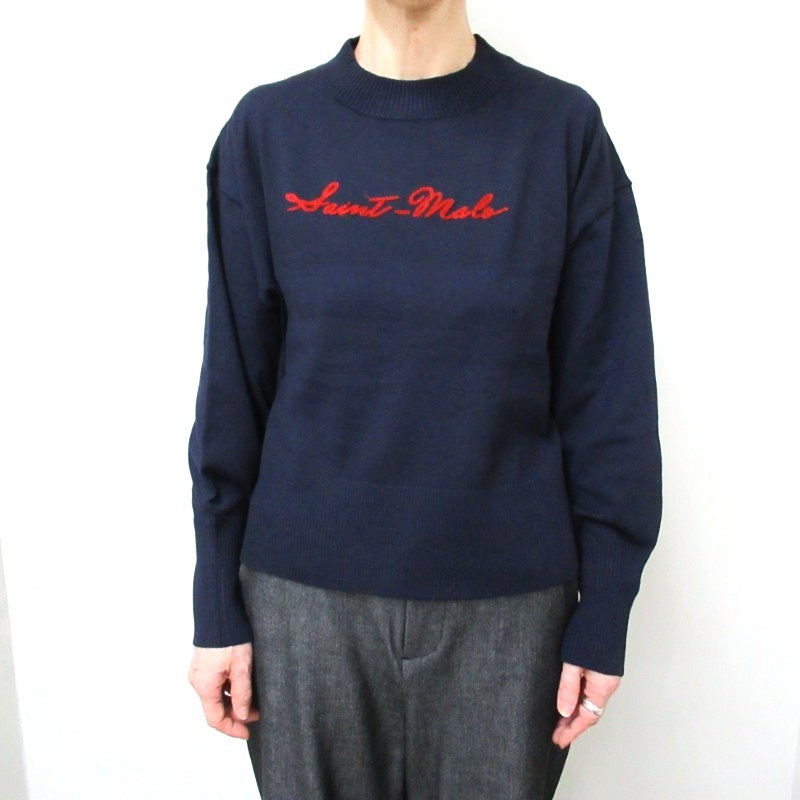 PONT DE CHALONS saint-malo刺繍ニットプルオーバー / NV29